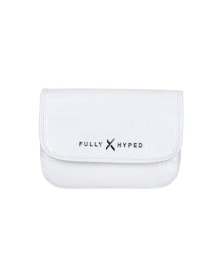 Messenger Bag - White (Crocodile) - FULLY HYPED